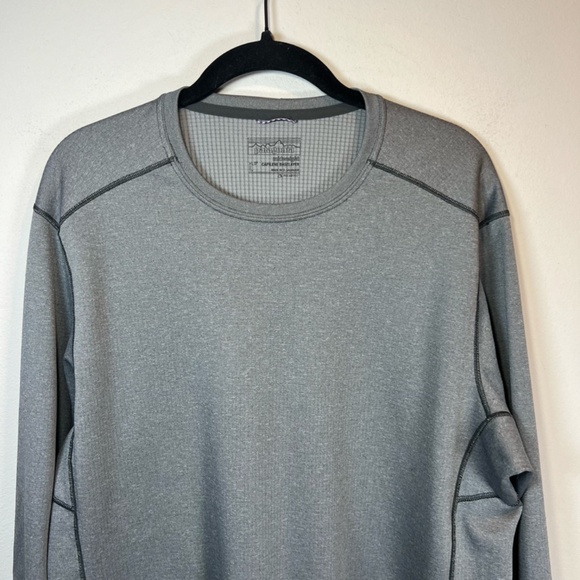 Patagonia Men's Midweight Capilene Baselayer Shirt Gray Polartec Outdoor Large - Picture 2 of 15